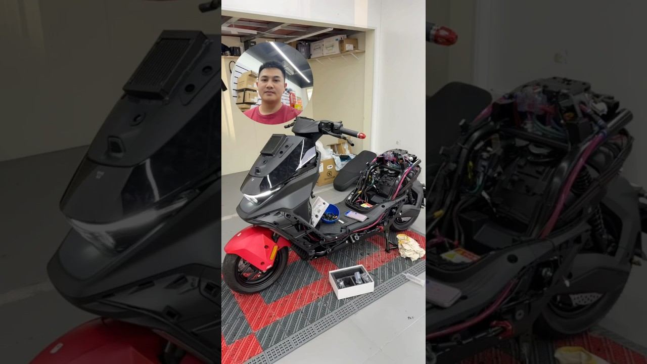 2025 Собираем мощную сборку из электроскутера Ninebot M5 100 #ninebot #m5100