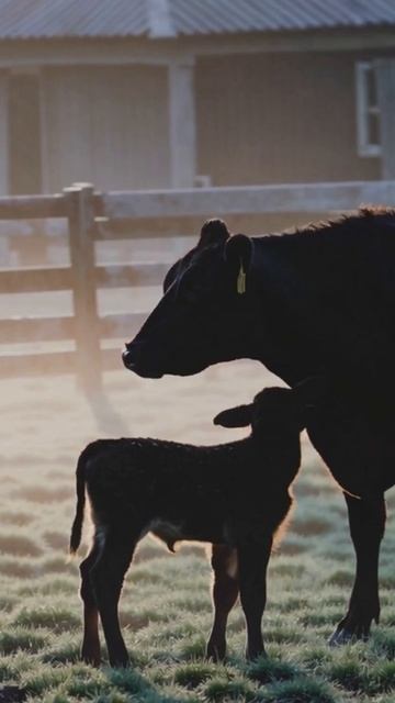 #теленок #сельская_жизнь #природа #корова