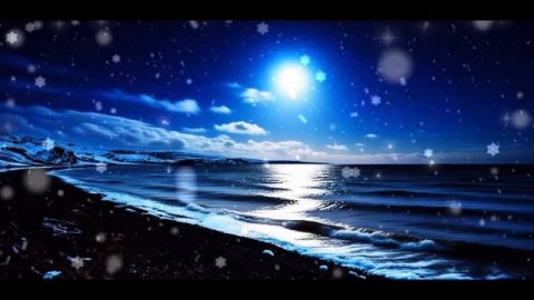 Лунная Медитация на Зимнем Берегу: Длинная Расслабляющая Музыка для Сна и Релакса | Ночной Пейзаж
