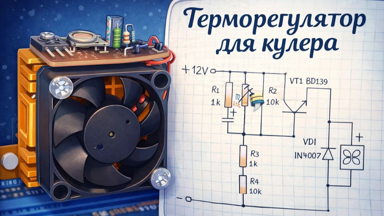 Терморегулятор для кулера своими руками