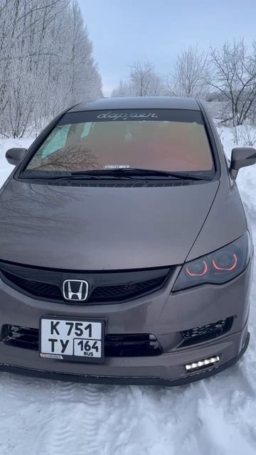 Rgb глазки Honda Civic 4d .mp4.mov