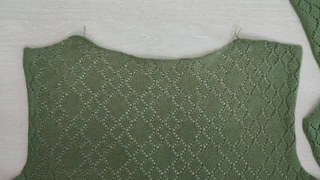 Полезный лайфхак при частичном  вывязывании горловины