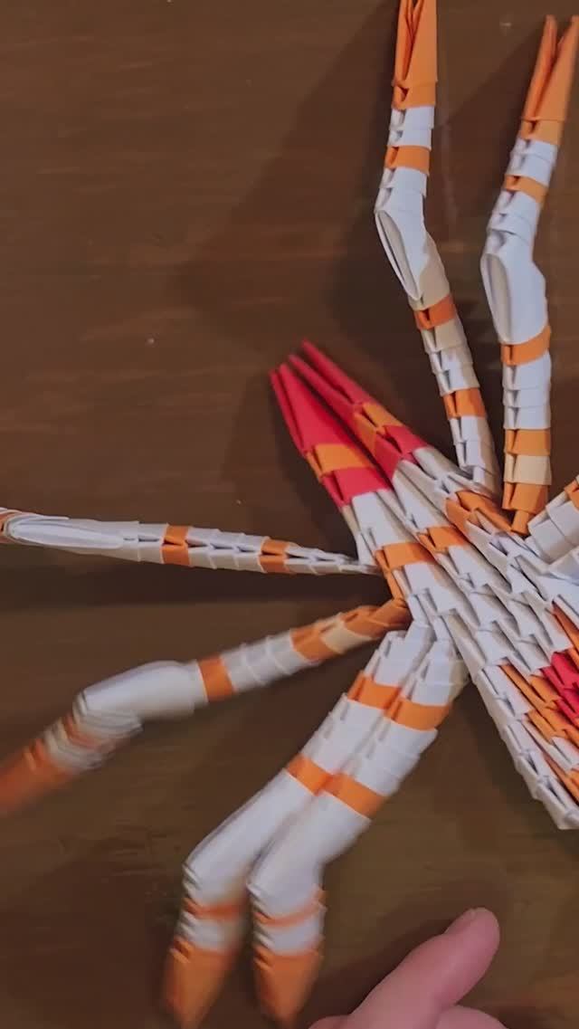 ПАУК 3D из бумаги - модульное ОРИГАМИ | SCORPION 3D Paper - Modular ORIGAMI #origami #paper #diy