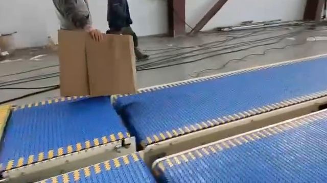 Конвейерная система для гофропроизводства - тестирование и монтаж на фабрике