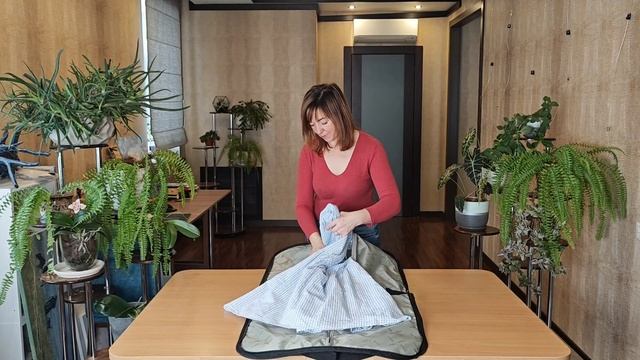 Портплед, сумка для костюма, Polar п7125п, джинса