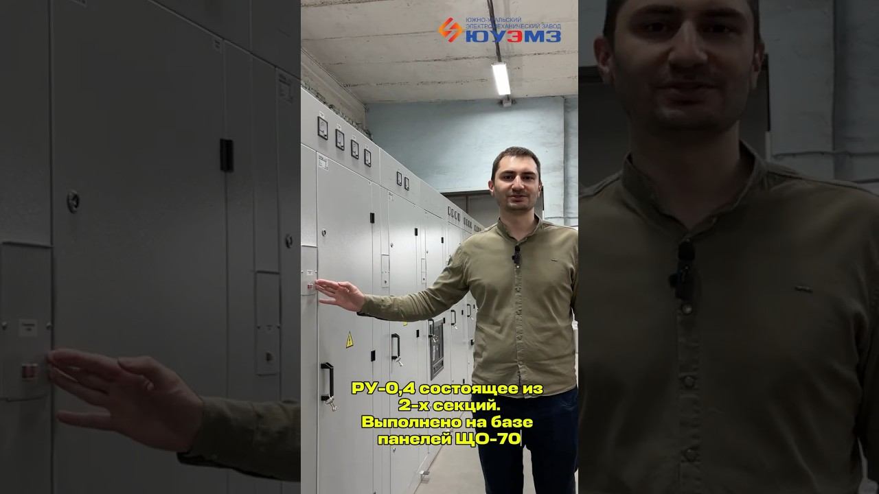 Изготовили РУ-0,4 кВ (Распределительное Устройство) состоящее из 2-х секций