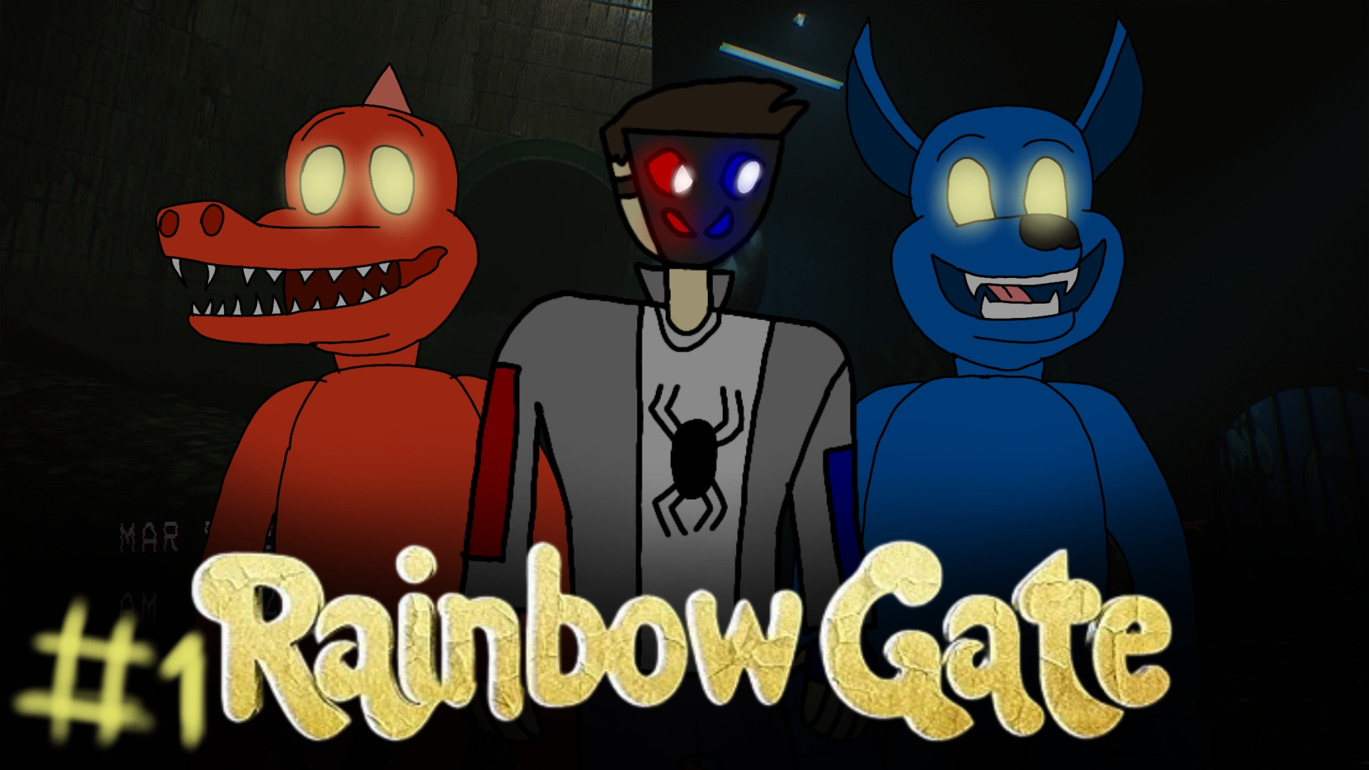 Я попал какой-то участие игры Rainbow Gate и меня чуть не убили #1, (прохождение игры) #horror #fnaf