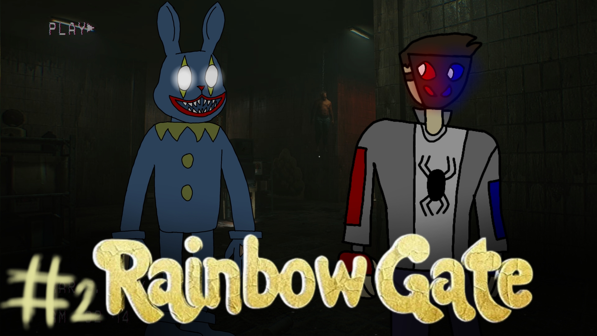 земной гонится кролик_джокер, Rainbow Gate и меня чуть не убили #2, (прохождение игры) #horror #fnaf