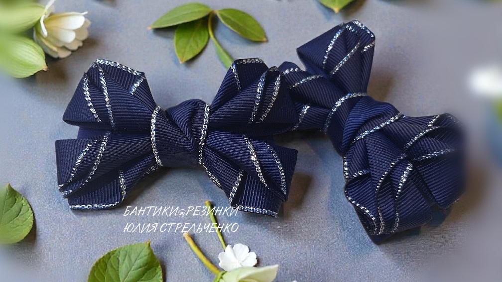 Бантики из репсовой ленты🎀🎀 МК