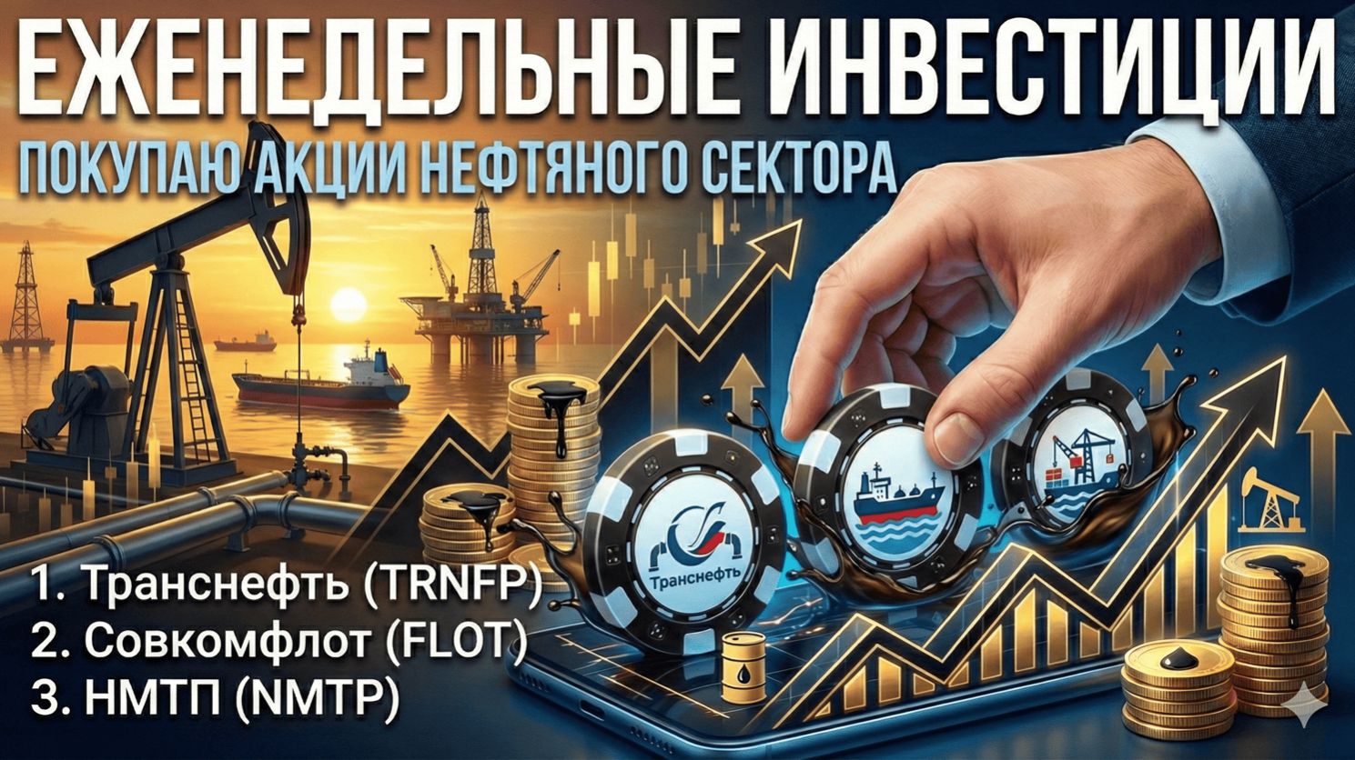 Еженедельные инвестиции: покупаю акции нефтяного сектора 11.02.2026