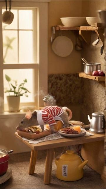 Мышка-каша: кулинарные шедевры на кухне #мыши #кулинария #вкусно