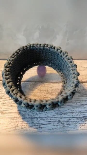 Вязаные корзинки