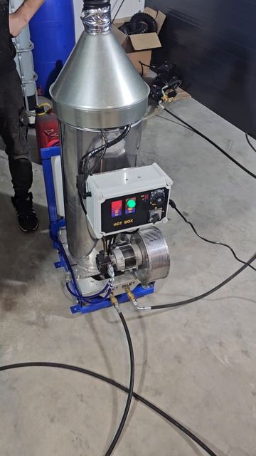 Отогрев канализации по Самарски.Дизельный котёл от ГидроАВД парит даже в плюсовую температуру