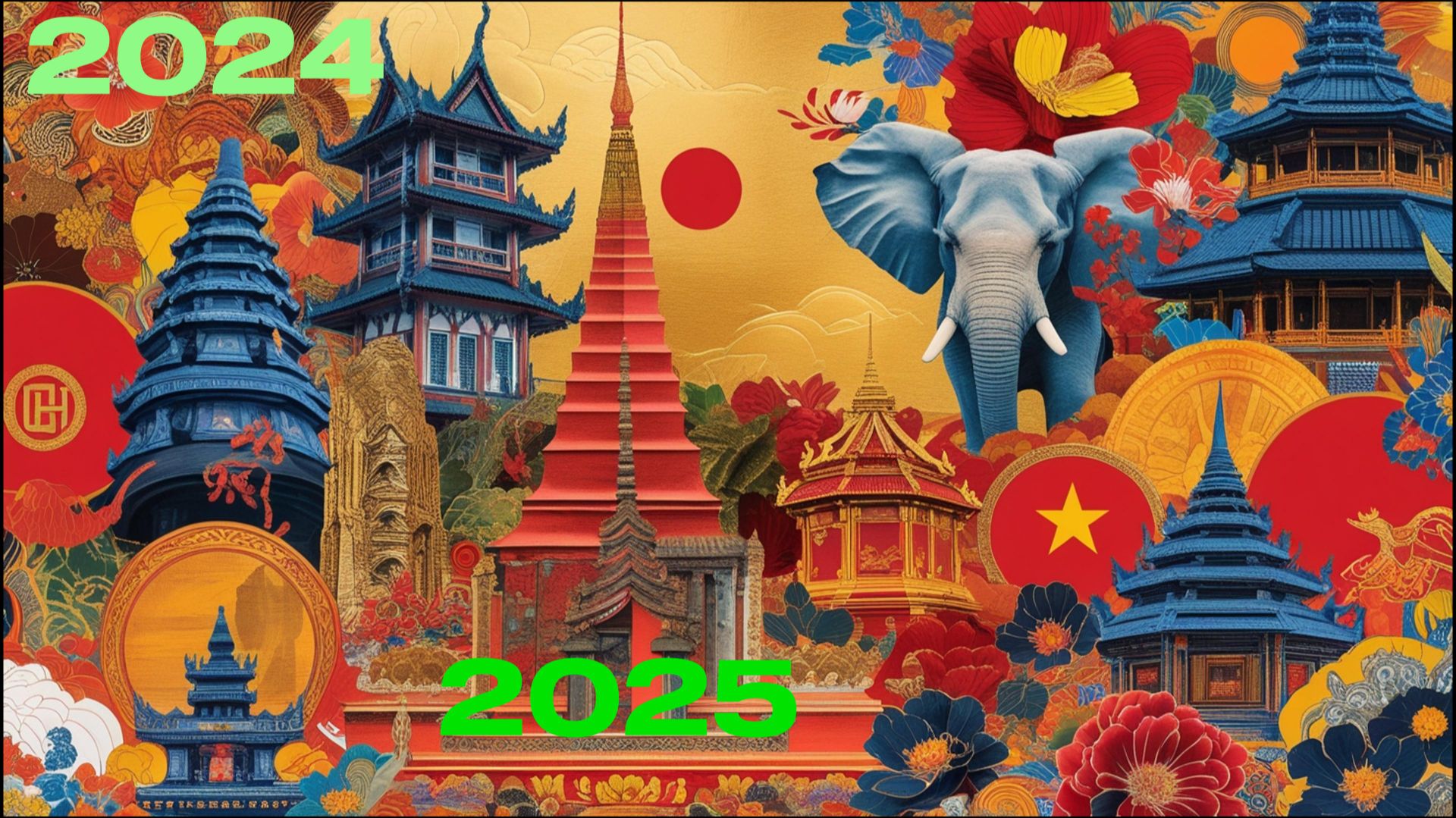 Китай - Вьетнам - Лаос - Таиланд 2024-2025 4k