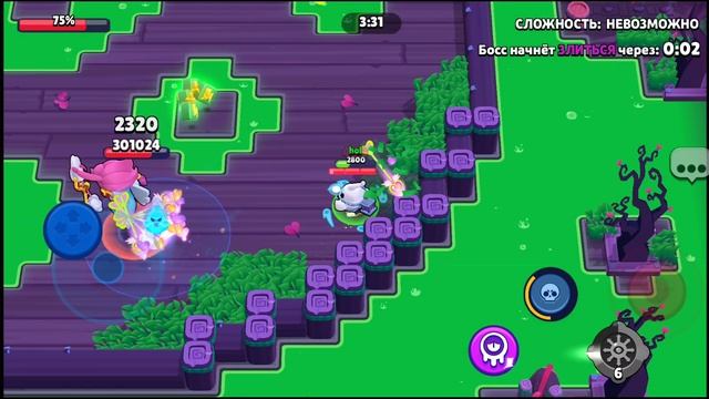 Попытался пройти босса Анжела Brawl Stars