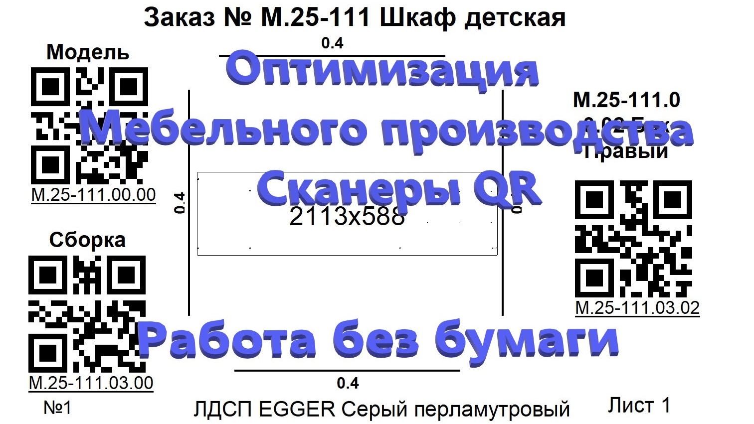 Оптимизация Мебельного производства. Работа без бумаги