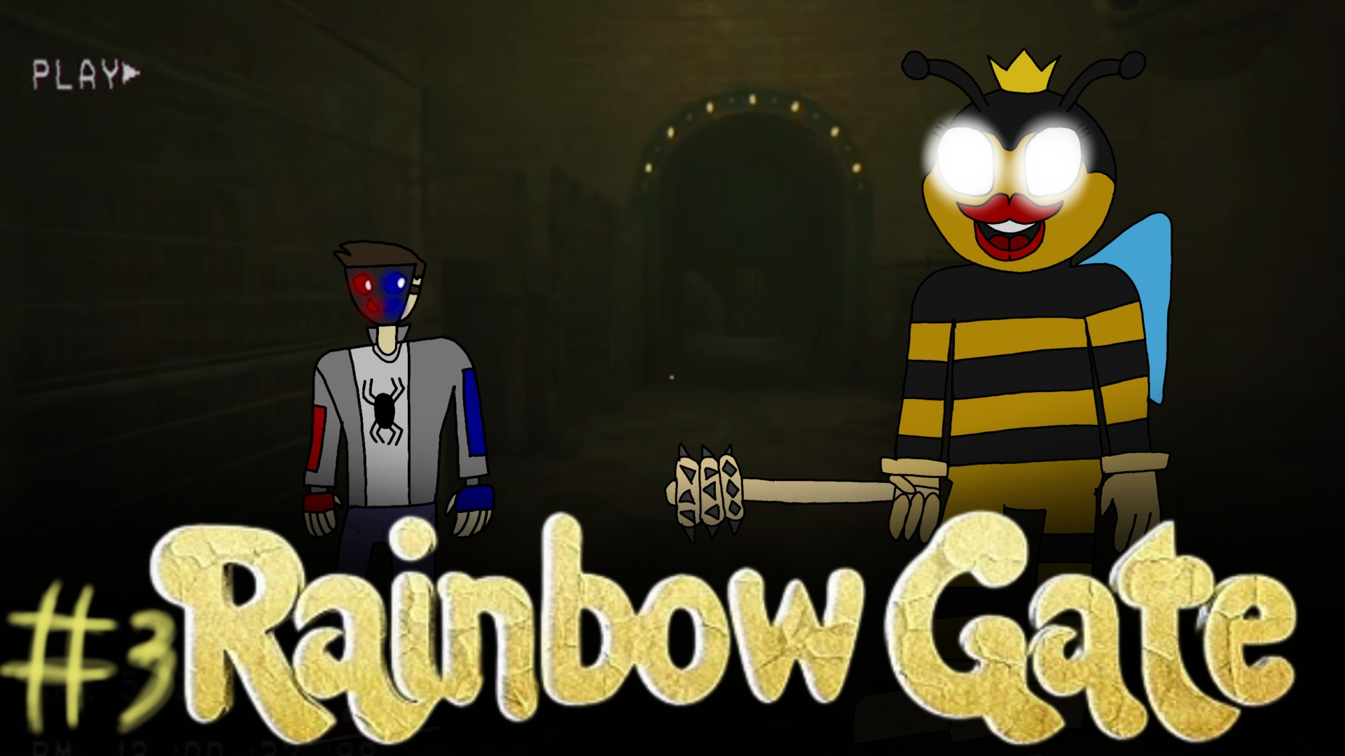 я прячусь от королев пчел, Rainbow Gate и меня чуть не убили #3, (прохождение игры) #horror #fnaf