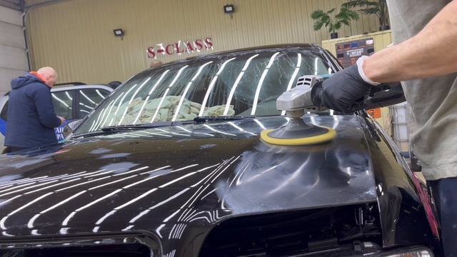 Оклейка металлических ударных частей кузова бронеплёнкой в S-Class Мурманск