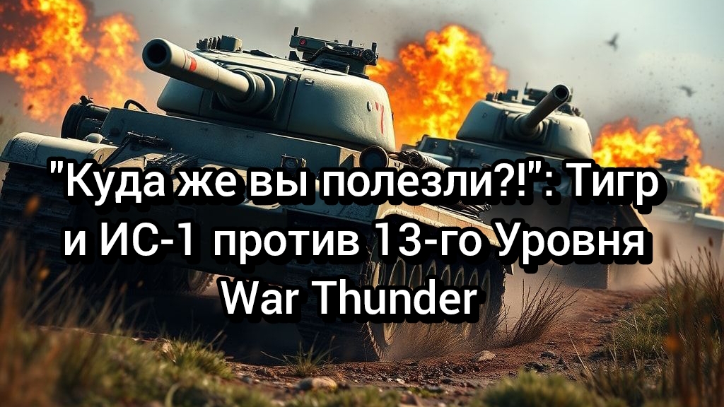 Неравный Бой: Тигр и ИС-1 Против Стальной Волны 13-го Уровня .