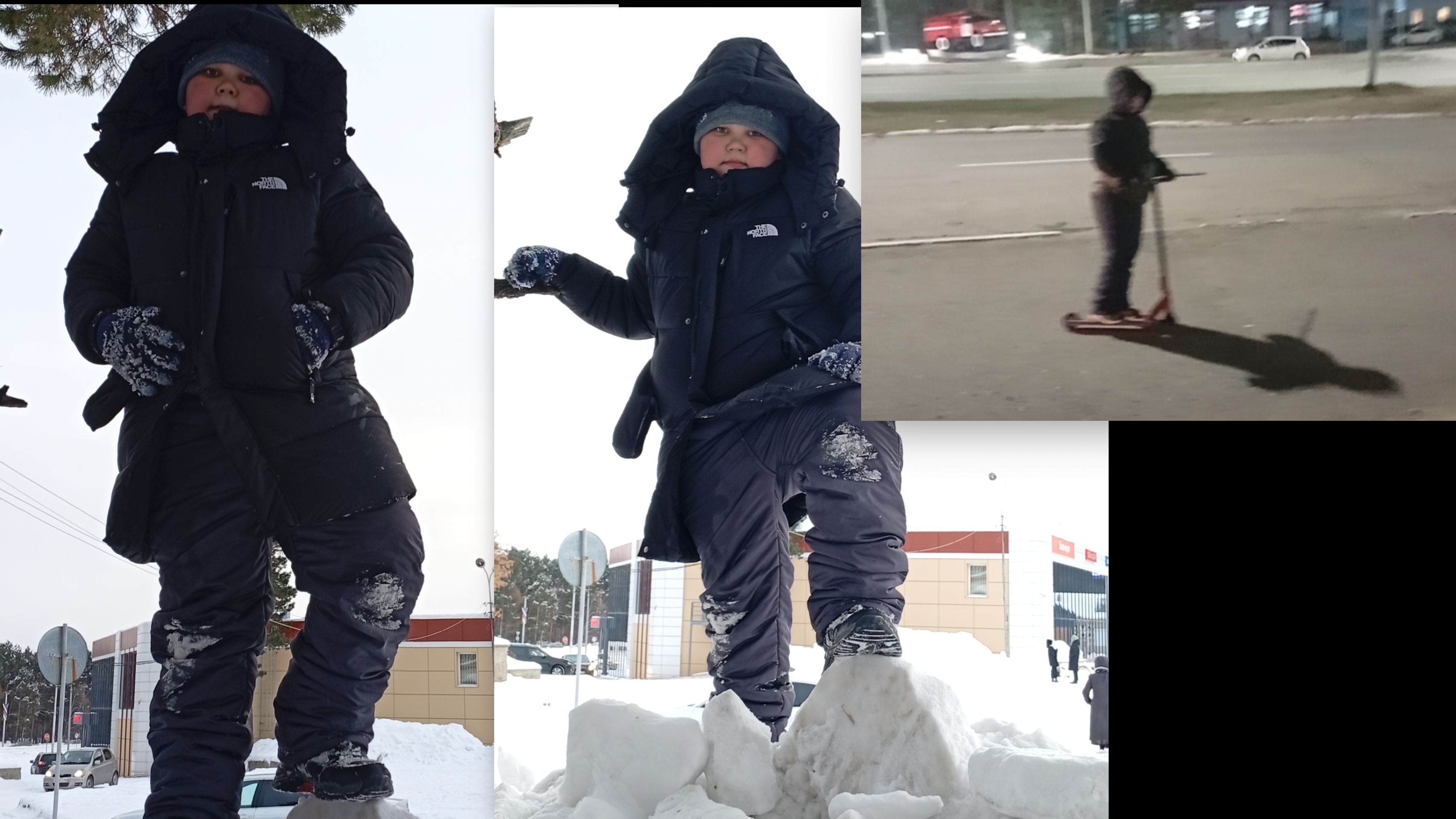 челлендж номер два (залезть на снежный холм и не упасть)