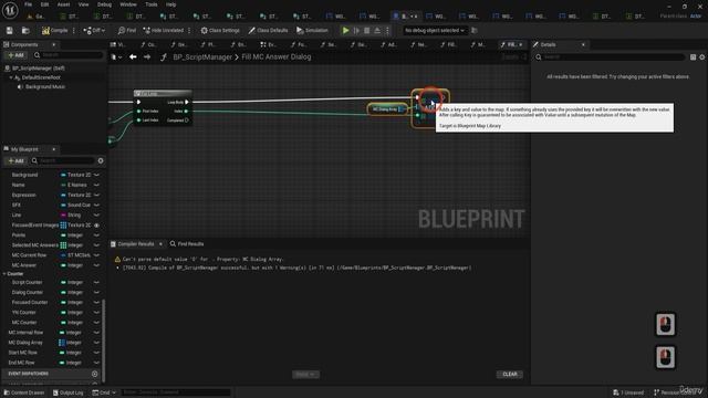30 - Lesson 29 Utilizing Multiple Choice Data In UE5 Dialogue System Management