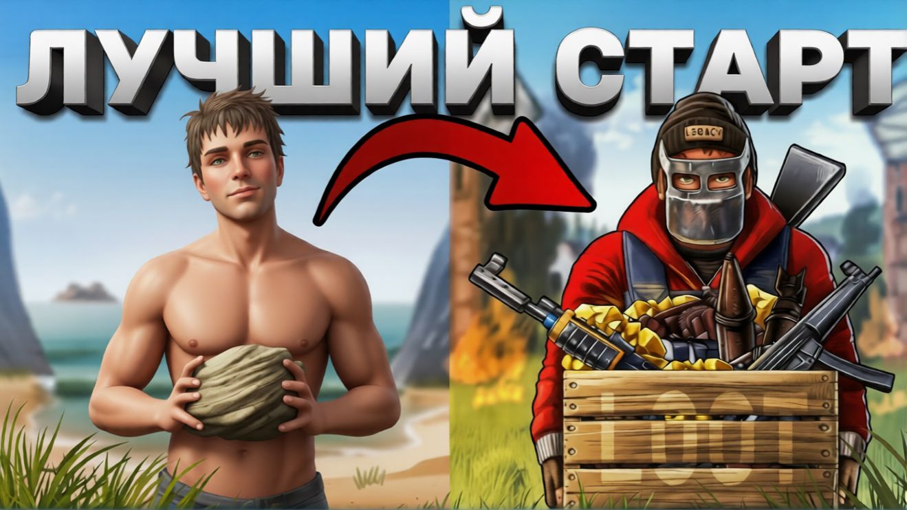 САМЫЙ ЛУЧШИЙ СОЛО СТАРТ ЗА 750 ЧАСОВ В Раст/Rust