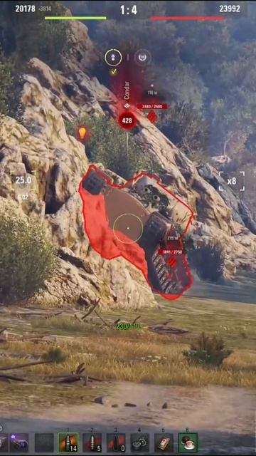 Агрессивная игра на FV 4005 Часть 2