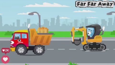 Бетономешалка Экскаватор Рабочие Машины 🚚 Мультик для детей