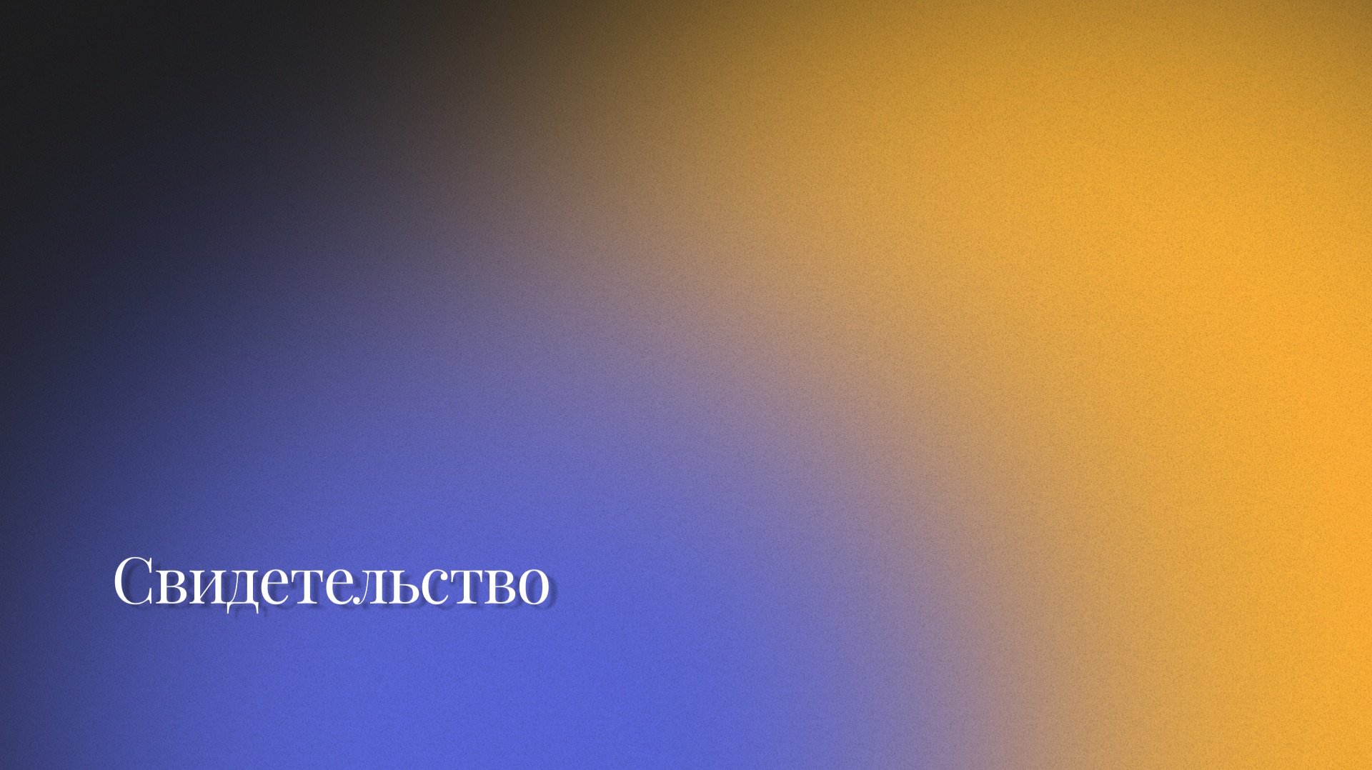 Свидетельство / 15 февраля 2025г. /