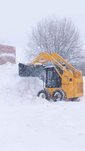 Снега навалило — не пройти, не проехать. А для МКCМ-800 это просто разминка. 😎