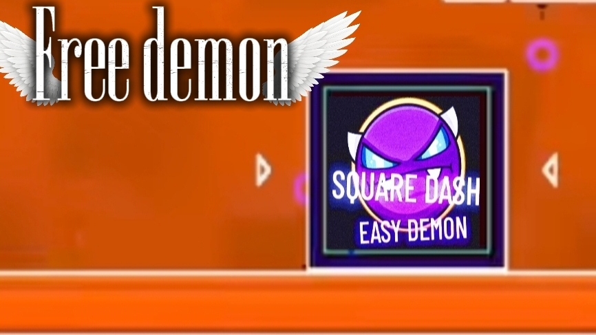 Очень лёгкий изи демон Square Dash