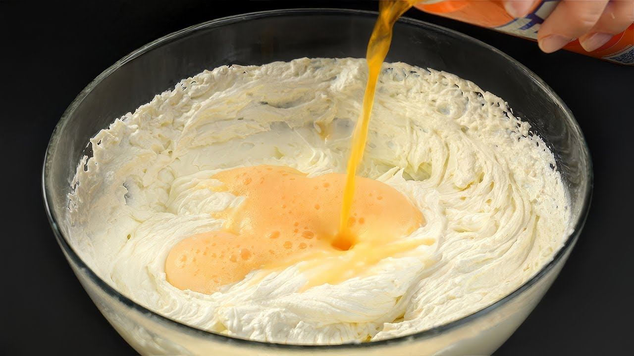 Nur 2 Zutaten! Sahne Und Fantu Mischen ! Ein Neues Dessert In 5 Minuten.