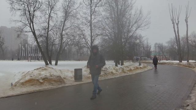 Moscow. Walking In The Snow. Manor Vorontsovo. Vorontsovskiy Park. Winter In Russia.