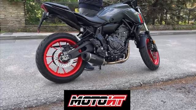 Yamaha MT07 2021-2024 выхлопная система LeoVince