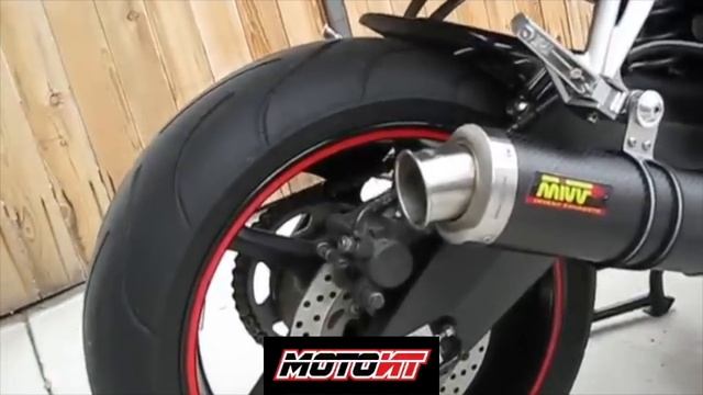 Yamaha FZ1 с глушителем Mivv