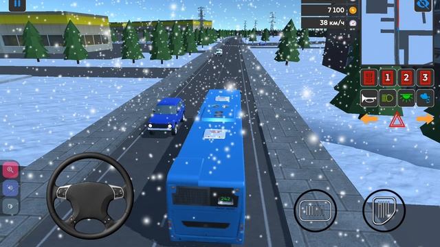 еду на автобусе ЛиАЗ