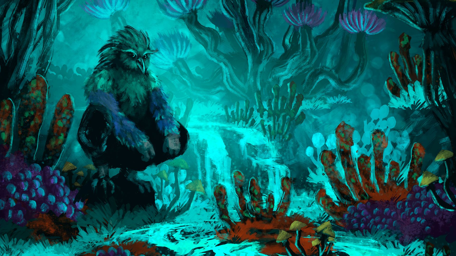 Сова в пещере