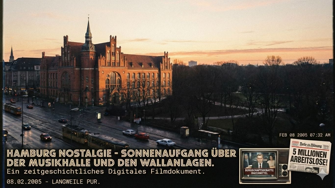 🇩🇪 Гамбургская ностальгия — Рассвет над Музыкальным холлом и Валланлагеном