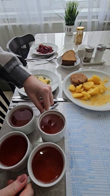 Обед в санатории