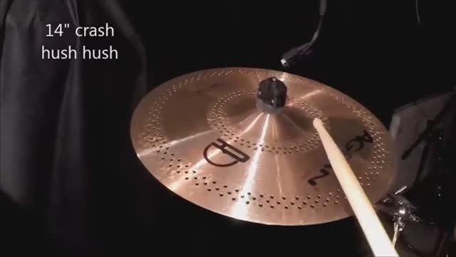 AGEAN Cymbals Hush Hush, Crash 14, 16, 17, 18