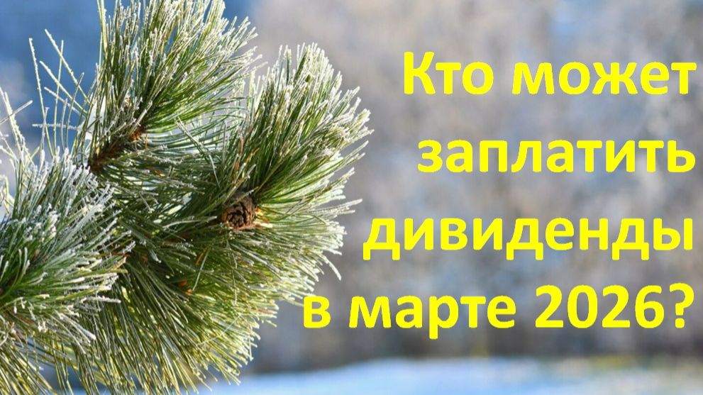 Кто может заплатить дивиденды в марте 2026?