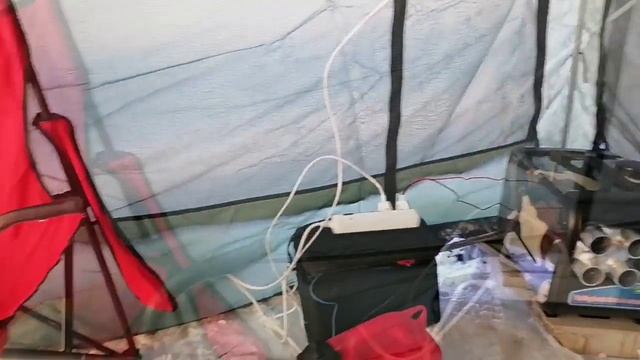 Поездка на Канонерский остров (СПб) - установка шатра зимой, дизельная автономка в шатре