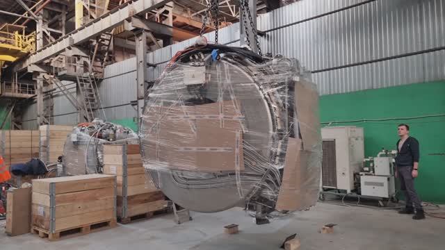 МРТ уезжает на объект в Тамбов: упаковка, фиксация, погрузка — всё по регламенту