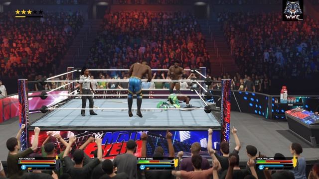 WWE2K25 KOFI KINGSTON VS JE'VON EVANS VS TRICK WILLIAMS