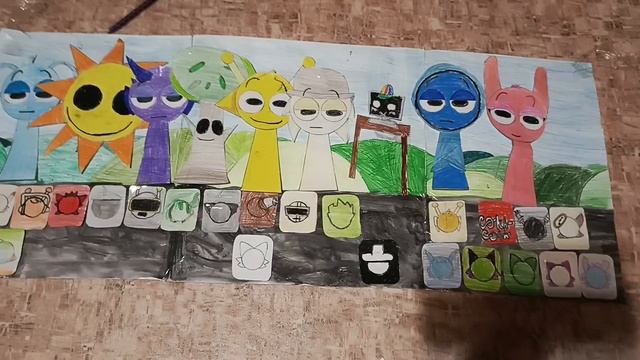 Sprunki Piramixed В РЕАЛЬНОЙ ЖИЗНИ!!!! своими руками (32 персонажа)