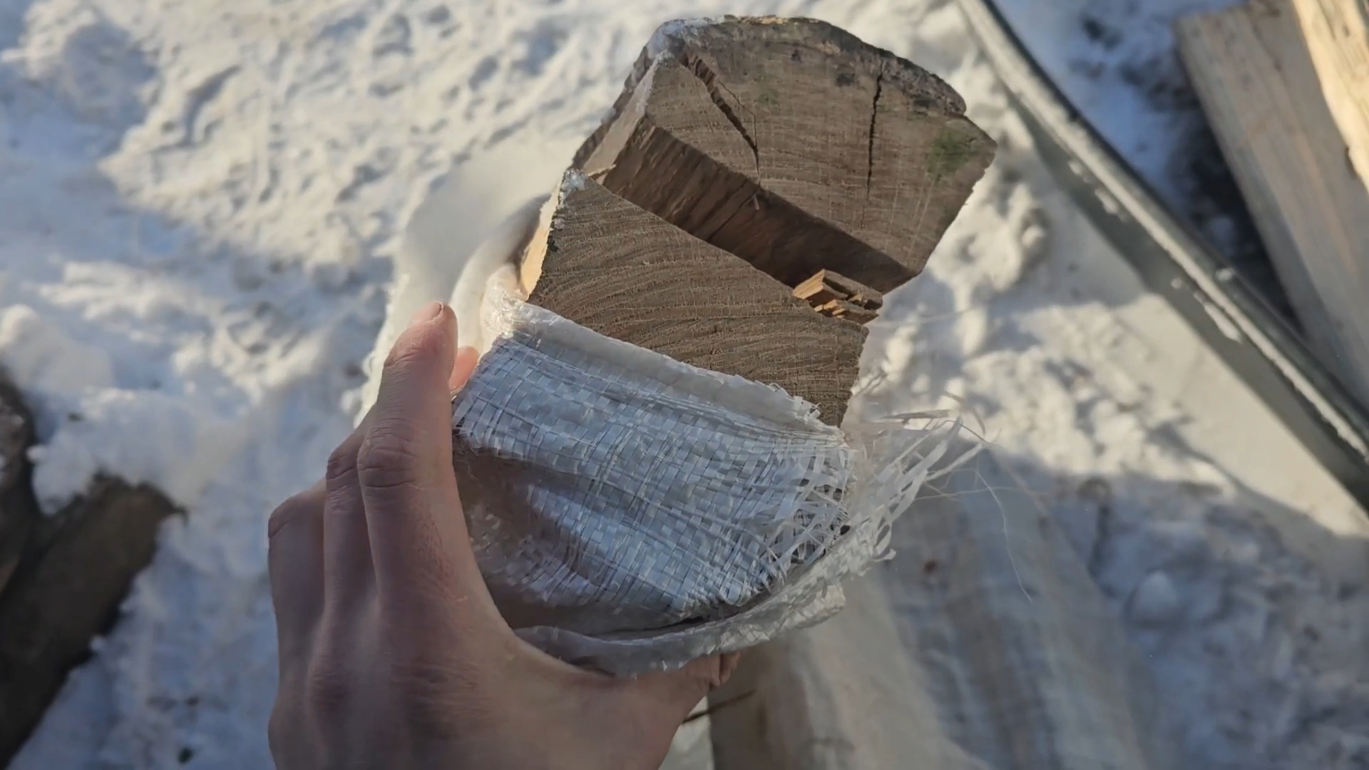 Бревно застряло в мешке | Суходрищик