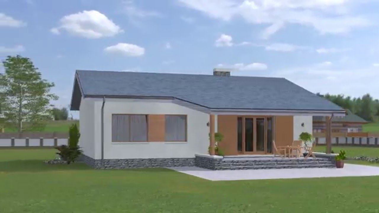 Проект одноэтажного дома Rg3814