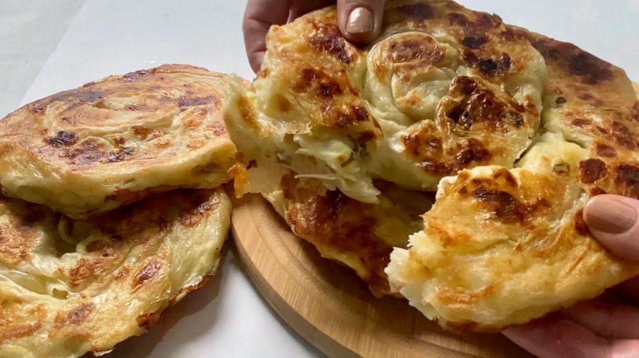 Плацинты с сыром телема и зеленым луком - удивительное сочетание вкусов