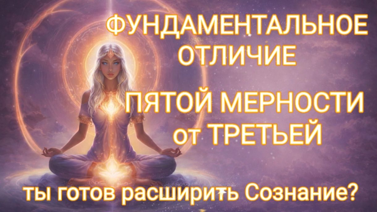 ФУНДАМЕНТАЛЬНЫЙ АЛГОРИТМ ВОСПРИЯТИЯ ПЯТОЙ МЕРНОСТИ. ПРОВЕРЬ СЕБЯ - ГОТОВ ЛИ ТЫ?