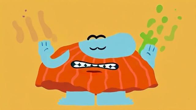 Бодо Бородо бросает буквы Щ и Ц из рук (Алиса AI)